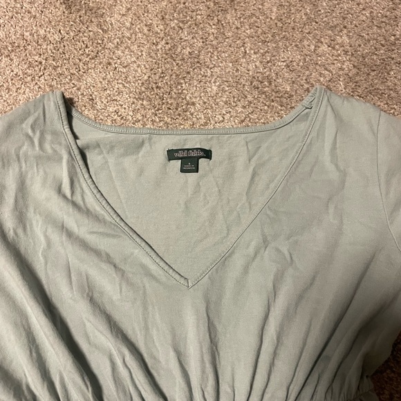 Green Tired Baby Doll Dress Wild Fable - Picture 9 of 10